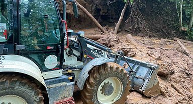 Rize'de şiddetli yağışlar hayatı olumsuz etkiledi