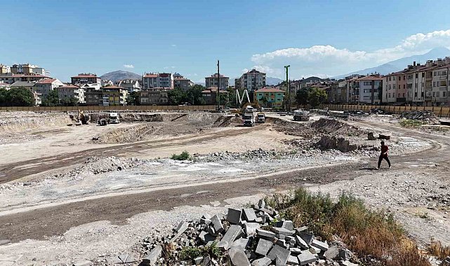 Sahabiye Kentsel Dönüşüm Projesi'nde zemin güçlendirme çalışmaları sürüyor