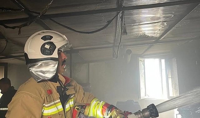 Samandağ'da ev yangını