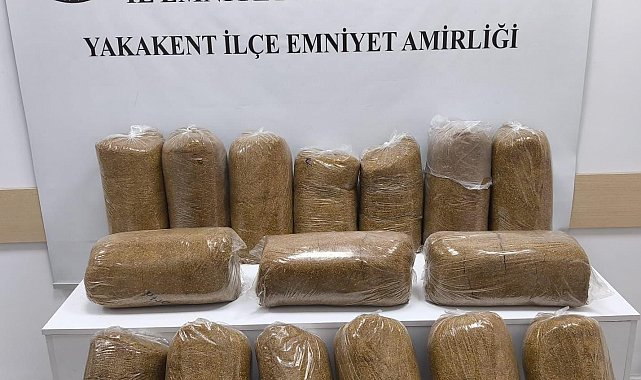 Samsun'da 80 kilo kaçak tütün ele geçirildi