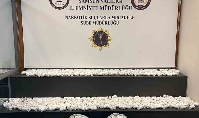 Samsun'da çuvallar içinde 45 bin adet uyuşturucu hap ele geçirildi: 1 gözaltı