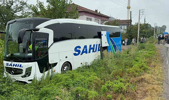 Samsun'da yolcu otobüsü kaza yaptı: Yaralılar var