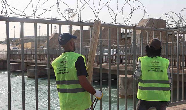 Şanlıurfa'da sulama kanalında can güvenliği için tel örgü önlemi