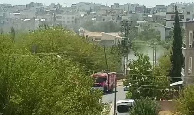 Sıcaklığa dayanamayan trafo alev aldı