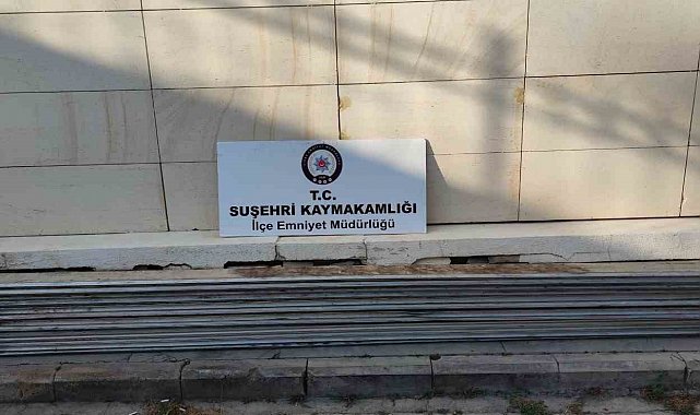 Sivas'ta 3 alüminyum hırsızı yakalandı