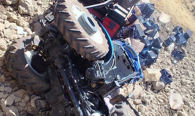 Siverek'te traktör köprüden uçtu: 1 yaralı