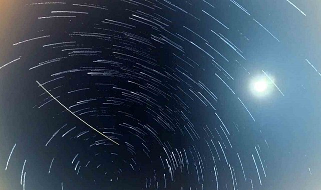 Tekirdağ semalarında muhteşem Perseid meteor yağmuru