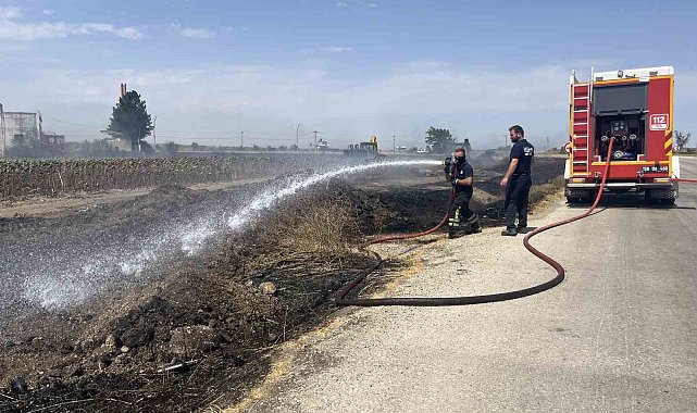 Tekirdağ'da çıkan yangın korkuttu