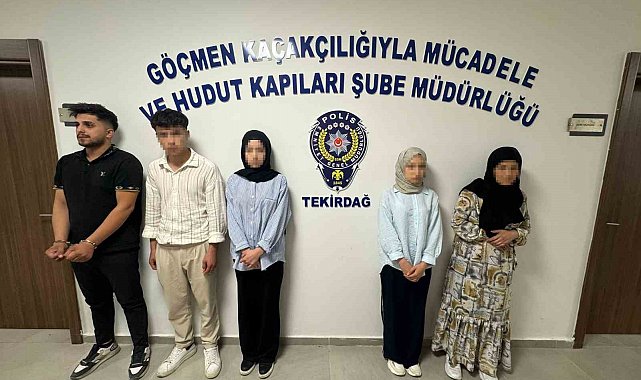 Tekirdağ'da düzensiz göçmen operasyonu