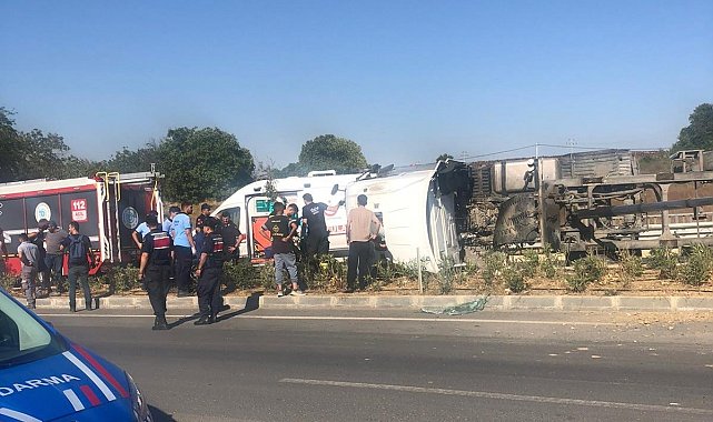 Tekirdağ'da kamyon kazası: 1 yaralı