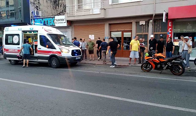 Tekirdağ'da motosiklet ile otomobil çarpıştı: 1 yaralı