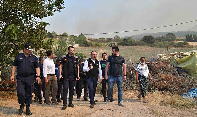 Tekirdağ'da orman yangını mağdurlarına destek: 22 termal çadır dağıtıldı