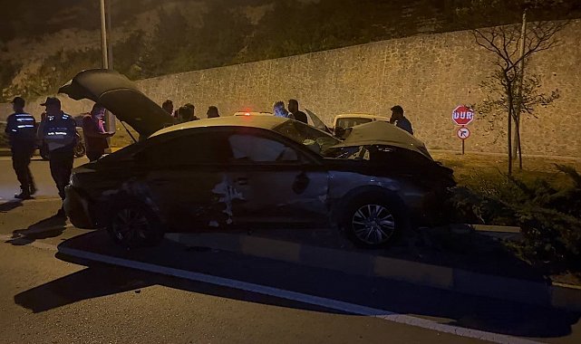 Ters yola giren otomobil, karşı yönden gelen başka araca çarptı: 1 yaralı