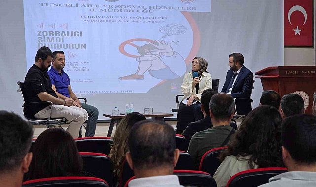 Tunceli'de "Akran zorbalığı ve siber zorbalık" söyleşisi