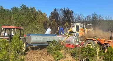 Uşak'taki orman yangını kısmen kontrol altına alındı