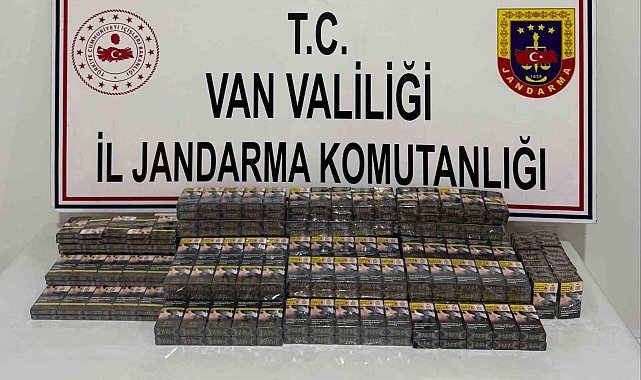 Van'da bin 778 paket kaçak sigara ele geçirildi