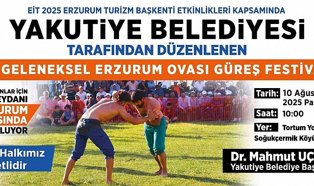 Yakutiye Belediyesi'nden ata sporuna destek: 2. Geleneksel Erzurum Ovası Güreş Festivali'ne geri sayım