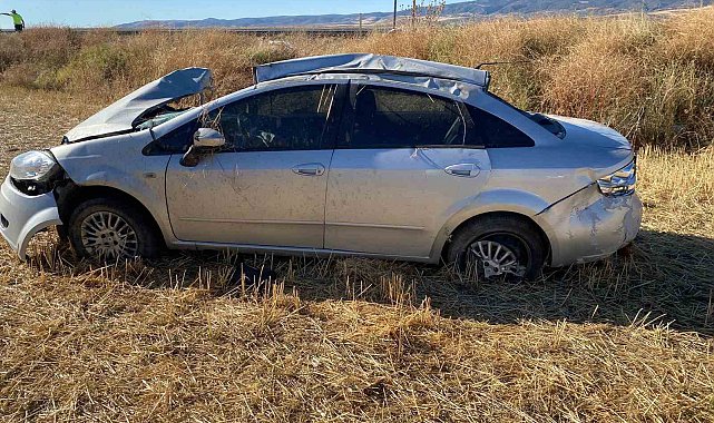 Yozgat'ta kontrolden çıkan araç takla attı: 1 ölü, 4 yaralı