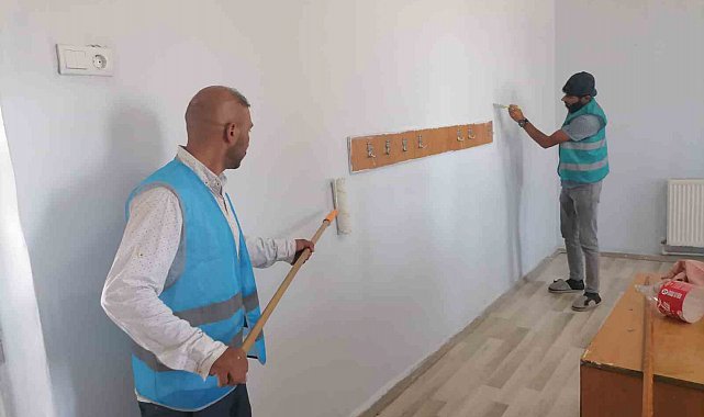 Yükümlüler denetimli serbestlik kapsamında okulları eğitim öğretim dönemine hazırlıyor