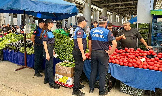 Zabıtadan pazar fiyatlarına denetim