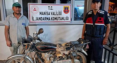 5 yıldır aranan çalıntı motosiklet Salihli'de bulundu