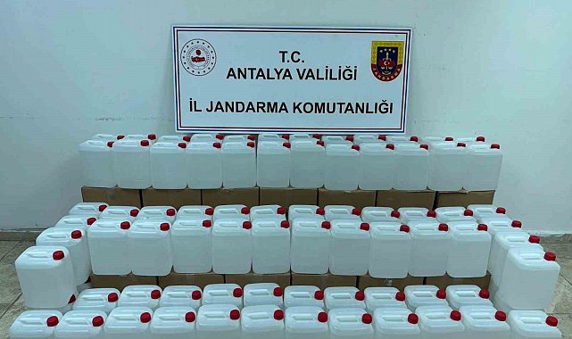 500 litre kaçak alkol ele geçirildi