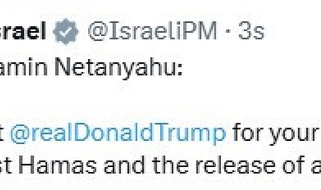 ABD Başkanı Trump'tan Hamas'a "canlı kalkan" uyarısı: "Buna izin vermeyin, tüm rehineleri hemen serbest bırakın"