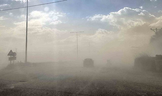 Adilcevaz'da toz bulutu etkili oldu