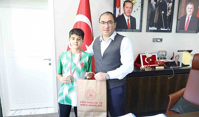 Ağrılı milli sporcu Eyüp Murat Alpaslan'dan büyük başarı