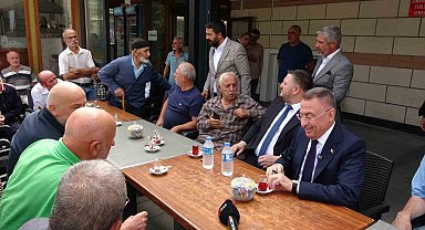 AK Partili Oktay, Sancaktape'de esnafı ve şehit ailesini ziyaret etti