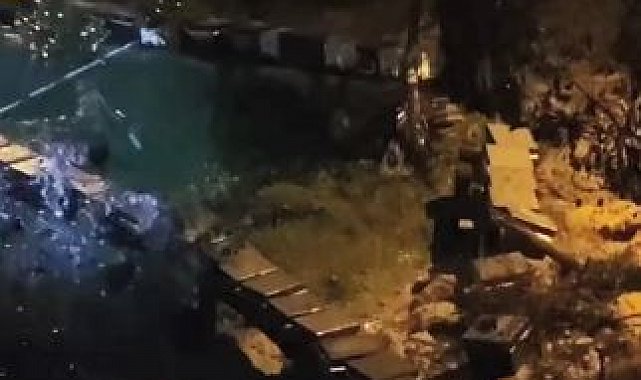 Artvin'in Borçka ilçesinde arı kovanları gece sel suları ve heyelana kapıldı