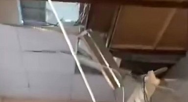 Asma tavan kısmen çöktü, 1 kişi yaralandı
