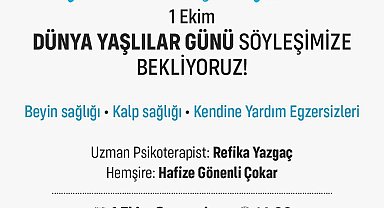 Ataşehir'de Dünya Yaşlılar Günü'nde "Sağlıklı Yaş Alma" söyleşisi