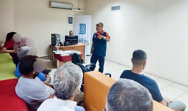 Aydın'da Denetimli Serbestlik yükümlülerine afet farkındalık eğitimi