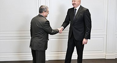 Azerbaycan Cumhurbaşkanı Aliyev, Genelkurmay Başkanı Bayraktaroğlu'nu kabul etti