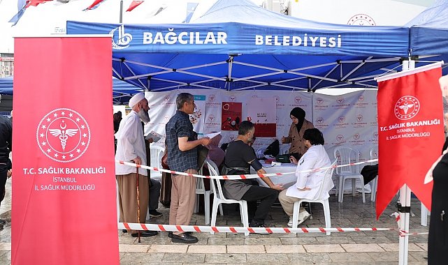 Bağcılar Meydanı'nda ücretsiz sağlık hizmeti