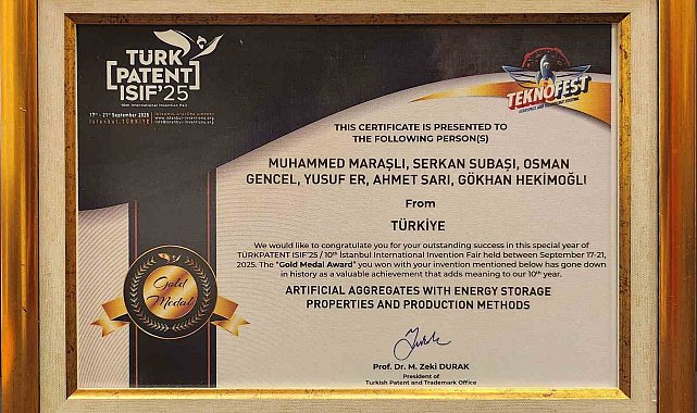 BARÜ'den akademisyenin yer aldığı proje TEKNOFEST'te altın madalya aldı