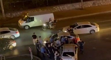 Başakşehir'de yol verme kavgası: Biri kaçtı, diğeri kovaladı