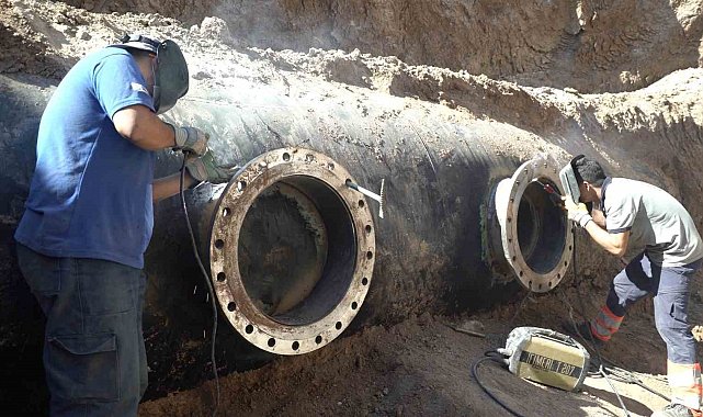 Başkan Altay: "Kurak dönemlerde şehir merkezine su aktaracak 62 km'lik hatta bağlantı çalışmalarına başladık"