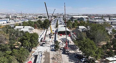 Başkan Altay: "Türkiye'de ilk kez denenen teknikle köprülü kavşak trafiği rahatlatacak"