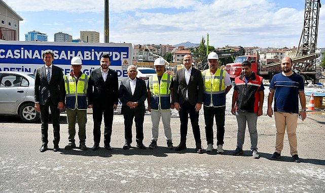 Başkan Büyükkılıç ile Başkan Okandan'dan, Sahabiye Projesi 2. Etap çalışmalarına inceleme