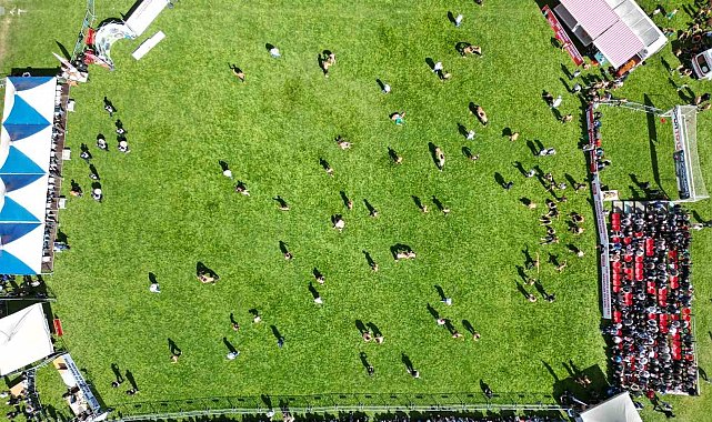 Başpehlivanlar Tokat'taki er meydanında kol bağladı