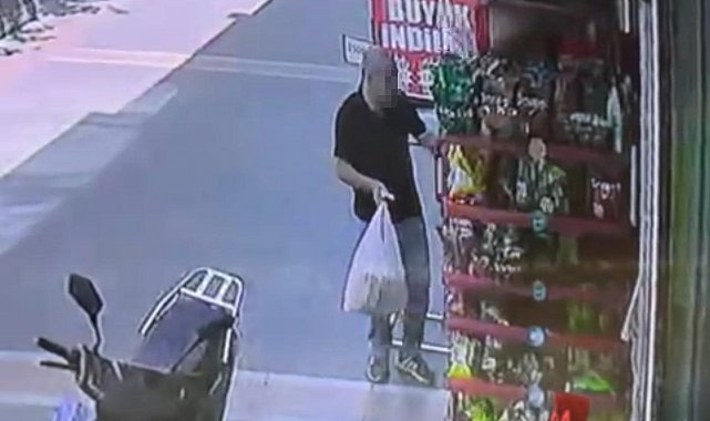 Batman'da büfe önünde ilginç hırsızlık