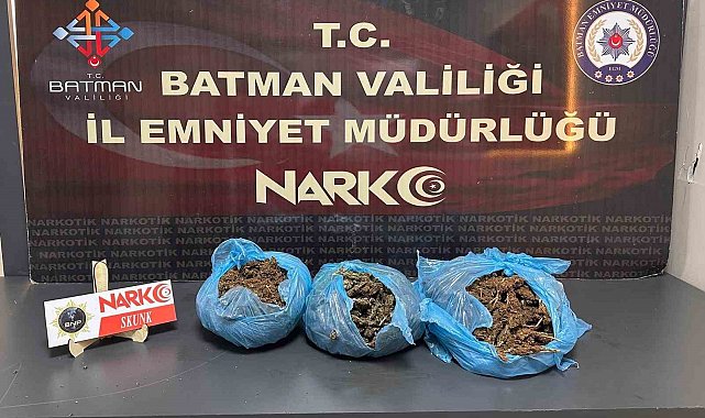 Batman'da durdurulan araçta uyuşturucu ele geçirildi