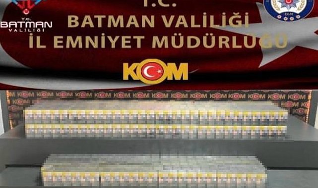 Batman'da kaçak sigara operasyonu