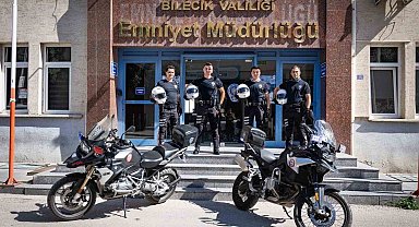 Bilecik'te artık Motosikletli Polis Timleri görevde