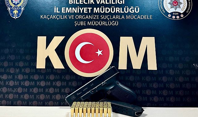 Bilecik'te ruhsatsız silah operasyonu