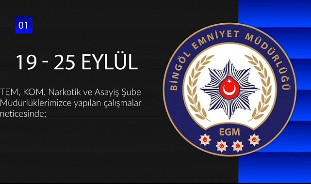 Bingöl'de 50 şüpheli yakalandı