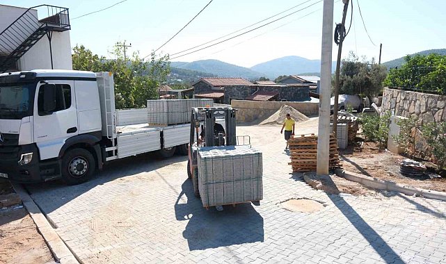 Bodrum Belediyesi üstyapı çalışmalarını sürdürüyor