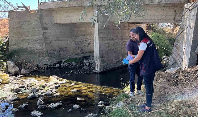 Bolu'da patates tarlaları için sulama sularından numune alındı